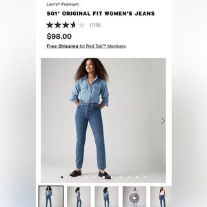 Levi's Premium 501® ORIGINAL FIT WOMEN'S JEANS